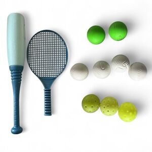 Little Tikes - Bat Racket & 9 Ball Set -‎ Outdoor Sports Toy